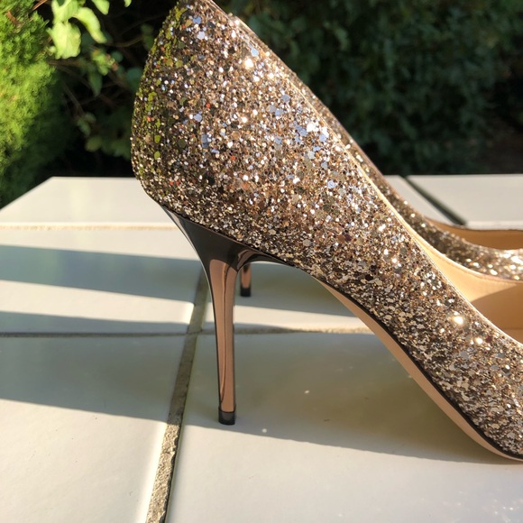 Jimmy Choo Size 40 10 True 9 9.5
Romy 85 Glitter Pump Pointy Heel Stiletto Ombré - Picture 9 of 9